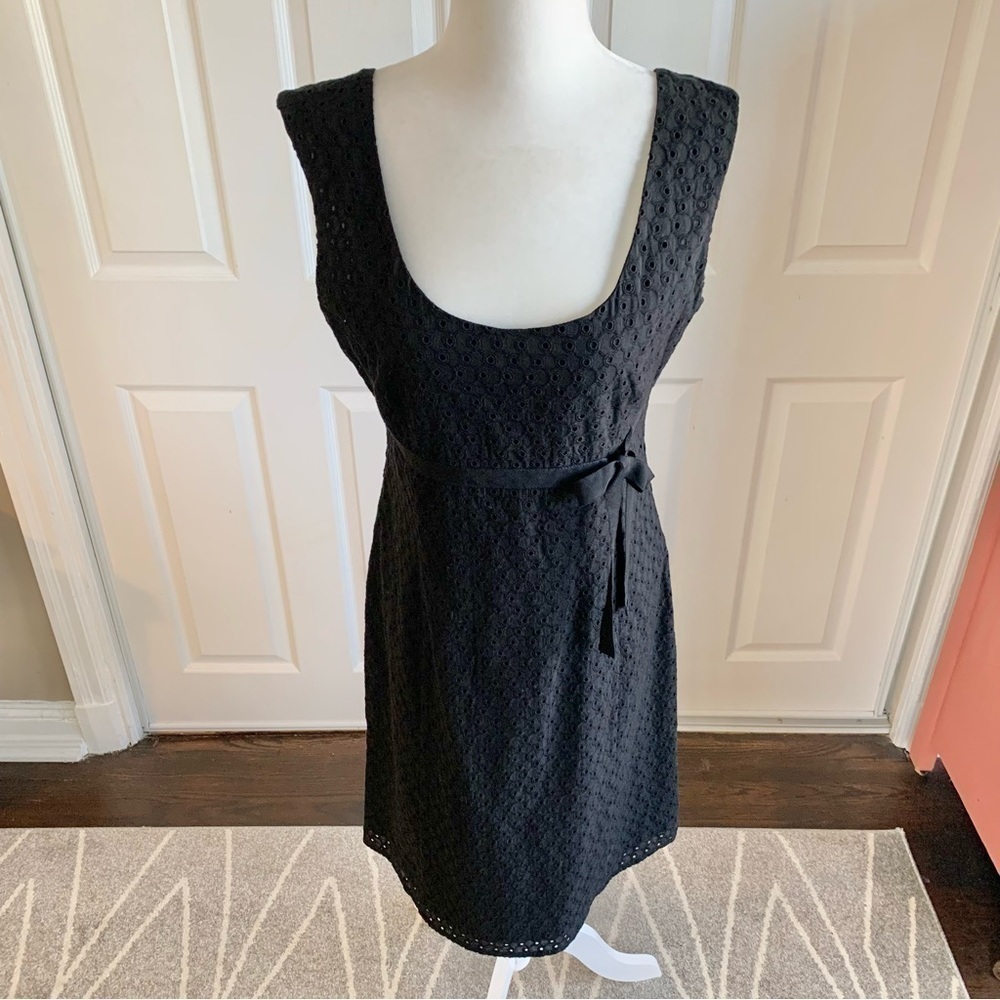 Ann Taylor Black Eyelet Summer Dress - Picture 2 of 6